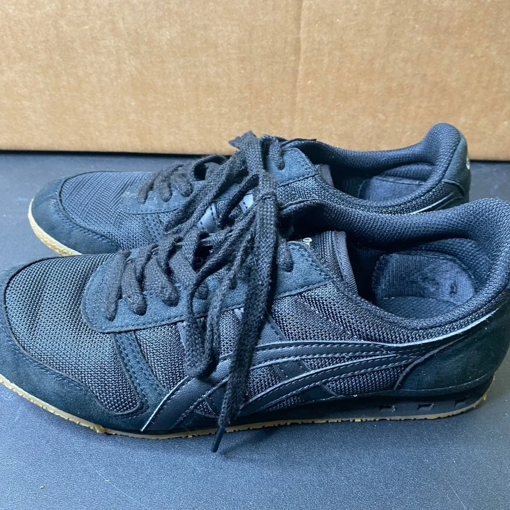 Onitsuka Tiger Ultimate 81 Black Gum Sneakers Mens 7 Womens 8.5 F480421